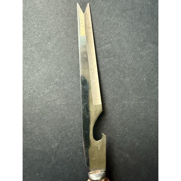 Vintage Bakelite Cheese Knife Bottle Opener Stainless Steel Charcuterie MCM - Picture 5 of 6